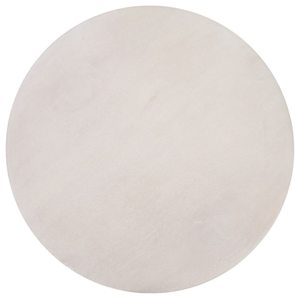 Safavieh Alecto Round Coffee Table, White Washed