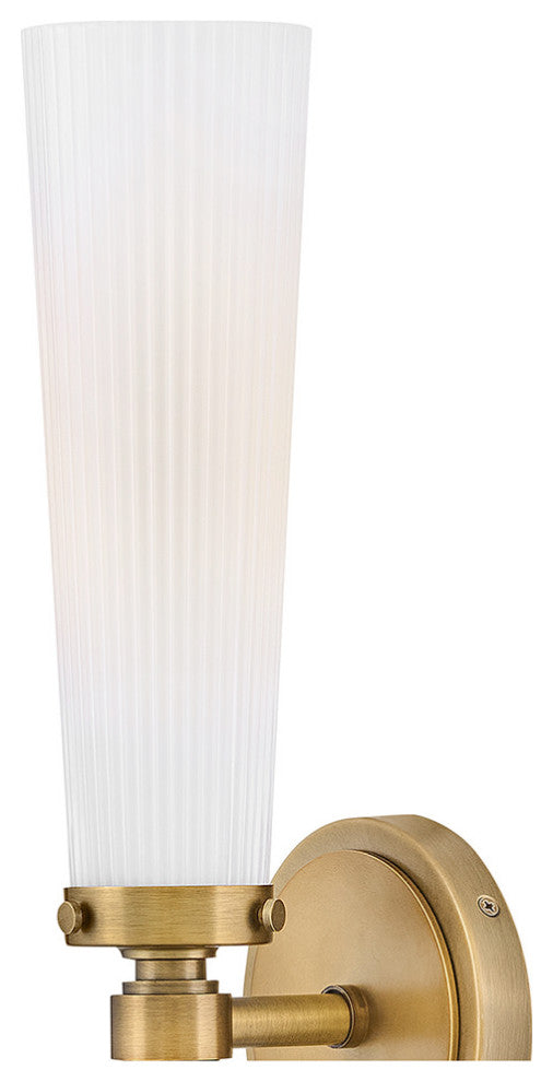 Hinkley Jude Medium Two Light Vanity, Heritage Brass