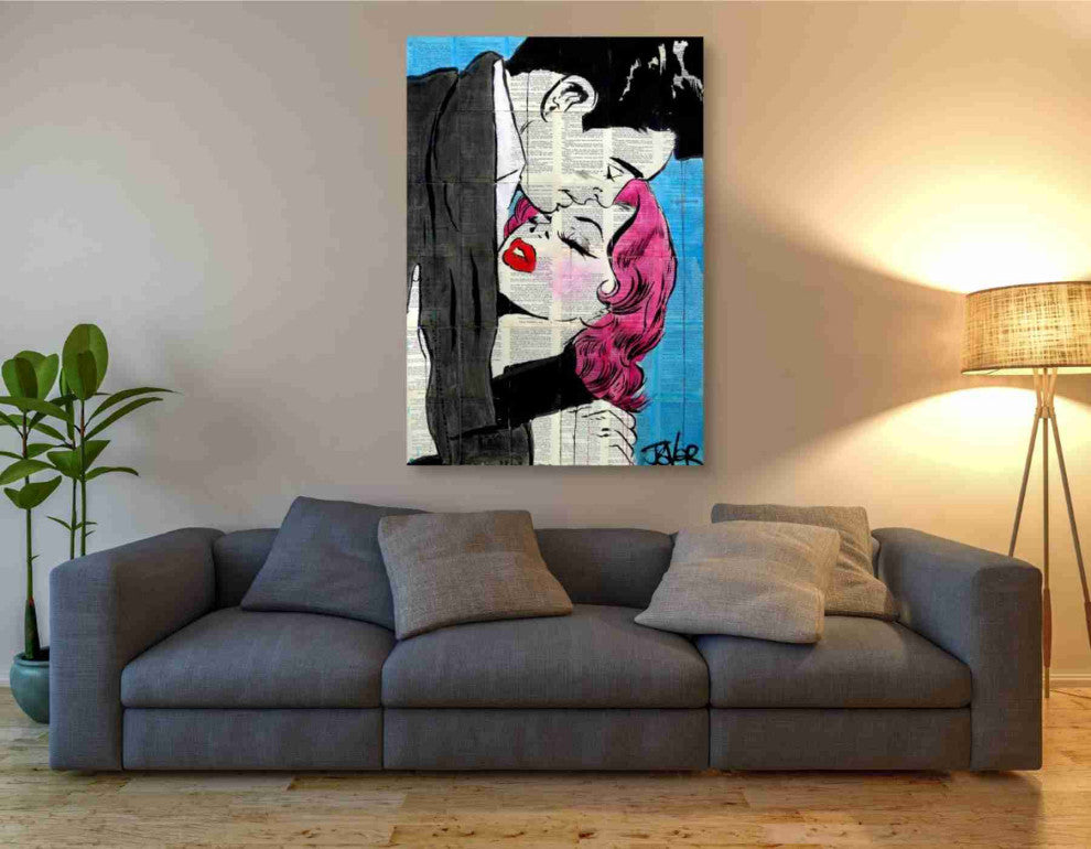 Epic Graffiti "Pop Lovers" by Loui Jover, Giclee Canvas Wall Art, 40"x60"