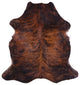 6' 6" X 6' 2" Organic Natural Hair-On Cowhide Area Rug C1885