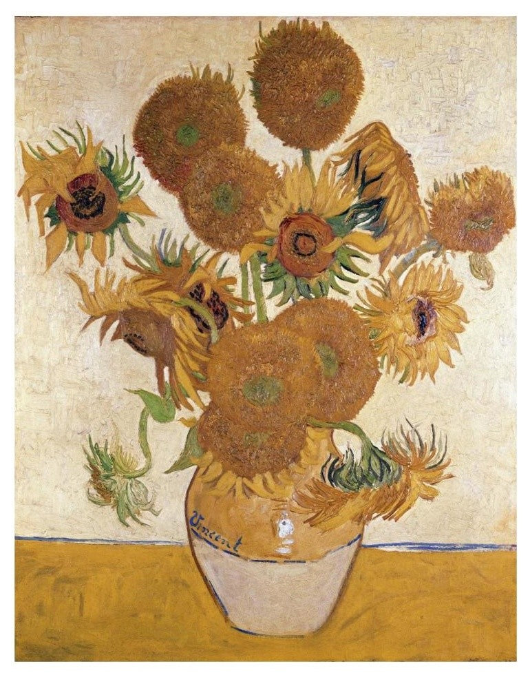 "Sunflowers, 1888" Digital Paper Print by Vincent Van Gogh, 25"x32"