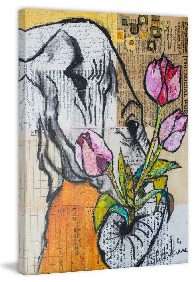 "Be Thankful" Painting Print on Wrapped Canvas, 24x36