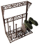 Cast Iron Boot Rack, Antique Rust, 4 Pairs