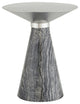 Iris Silver Metal Side Table, HGNA551