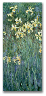 'The Yellow Irises' Canvas Art by Claude Monet