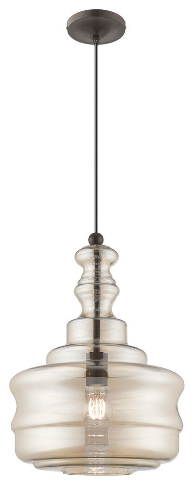 Livex Lighting English Bronze 1-Light Mini Pendant