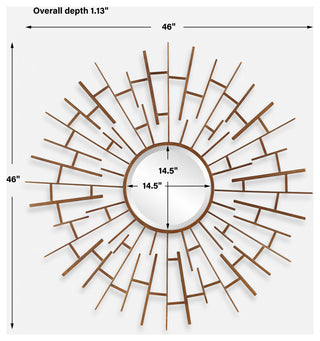 Uttermost Tangled Bronze Round Mirror