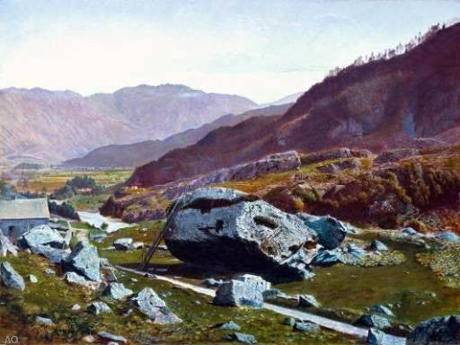 John Atkinson Grimshaw Bowder Stone Borrowdale Wall Decal
