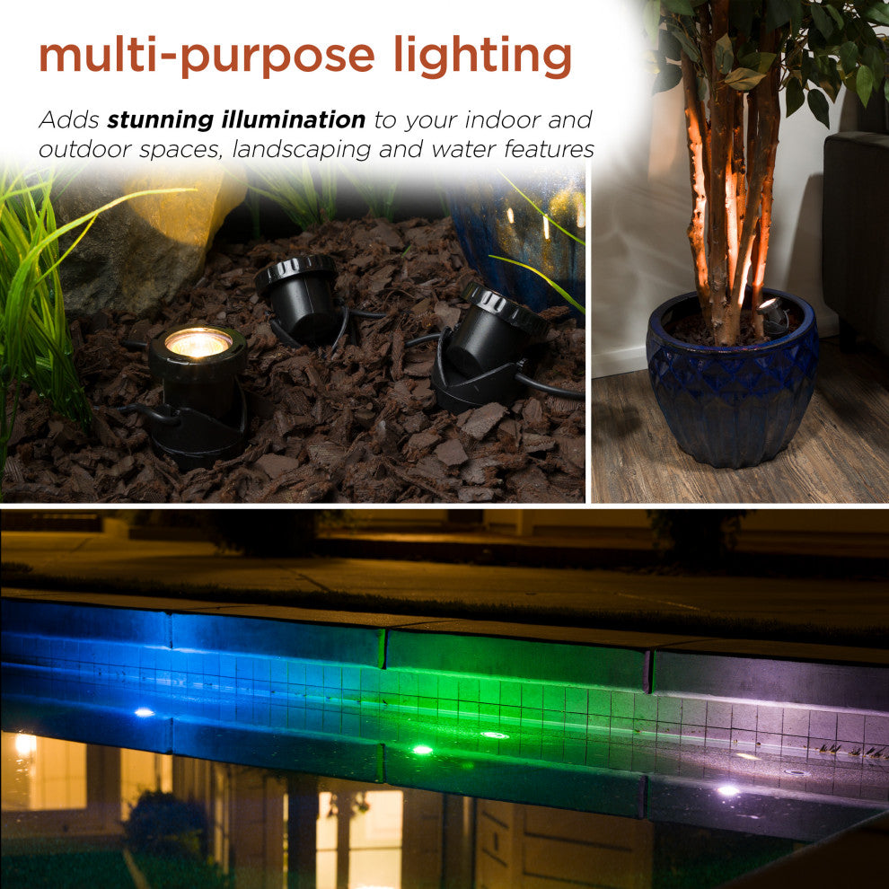 Power Beam 20-Watt Lights With Transformers, Set of 3