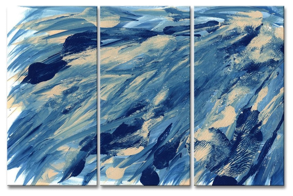 Ready2HangArt 'Midnight Swim' Canvas Wall Decor Set, 40"x60" 3-Panels