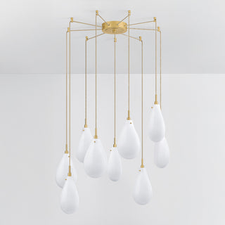 Hudson Valley Lighting Ironwood Chandelier, Aged Brass