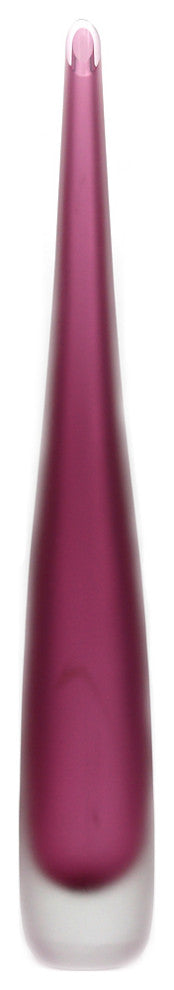 Murano Glass Flute Vase, Ruby