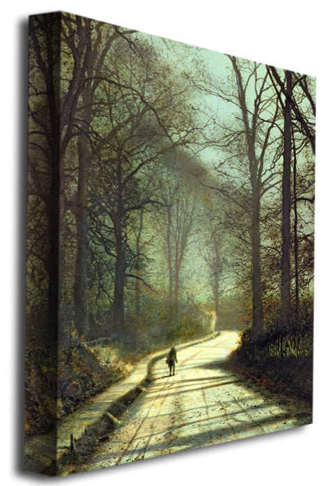 'Moonlight Walk' Canvas Art by John Grimshaw