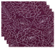 Olena, Floral Print Placemat, Purple