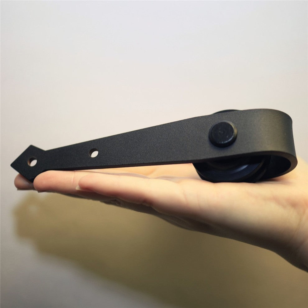 Mini Sliding Barn Door Hardware Kit, Arrow Design, 114", Single