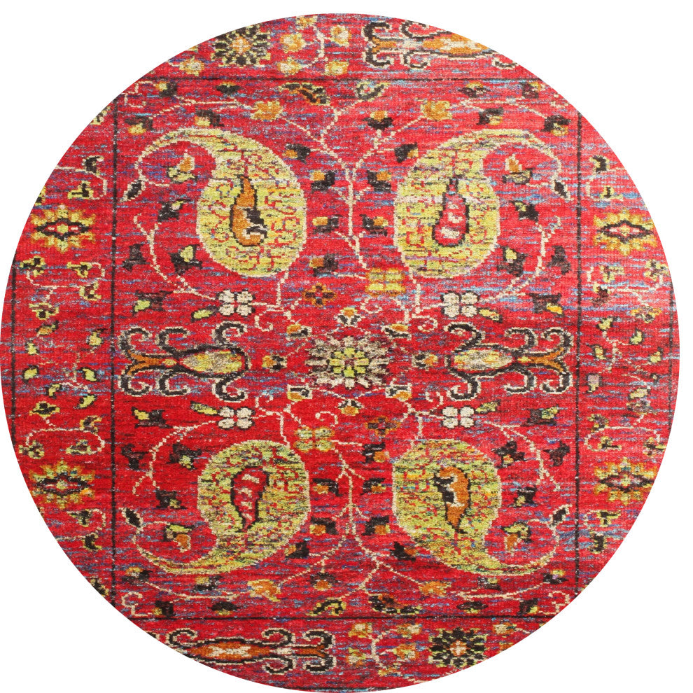 Ahgly Company Indoor Round Traditional Area Rugs, 3' Round