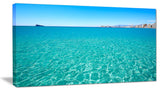 "Blue Benidorm Levante Beach" Canvas Print, 1 Panel