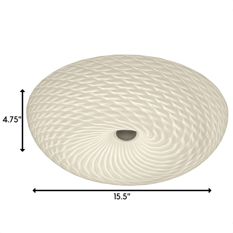 Varaluz AC1583 Swirled 2 Light 16" Ceiling Light - Chrome