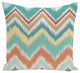 Ikat-Arina Stripe Print Pillow, Jade, 16"x16"