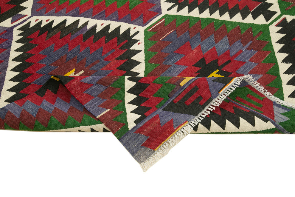 Rug N Carpet - Handwoven Oriental 4' 11'' x 9' 0'' Tribal Kilim Rug