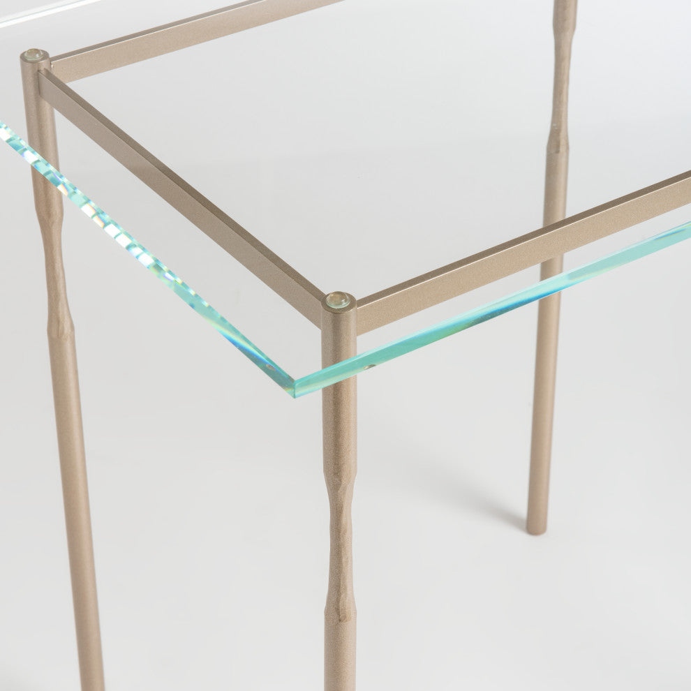 Senza Side Table, Soft Gold Finish