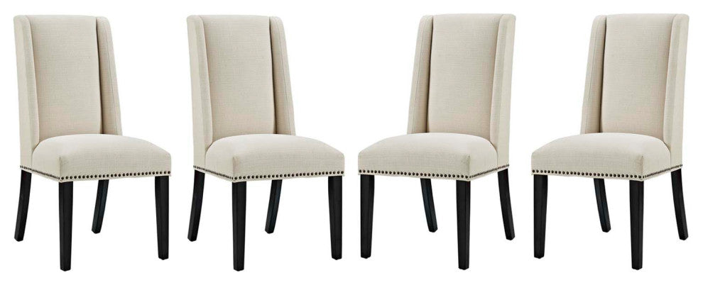 Baron Dining Chair Set of 4, Beige