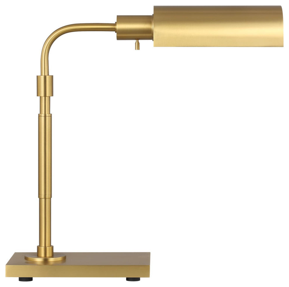 Kenyon Task Table Lamp, Burnished Brass