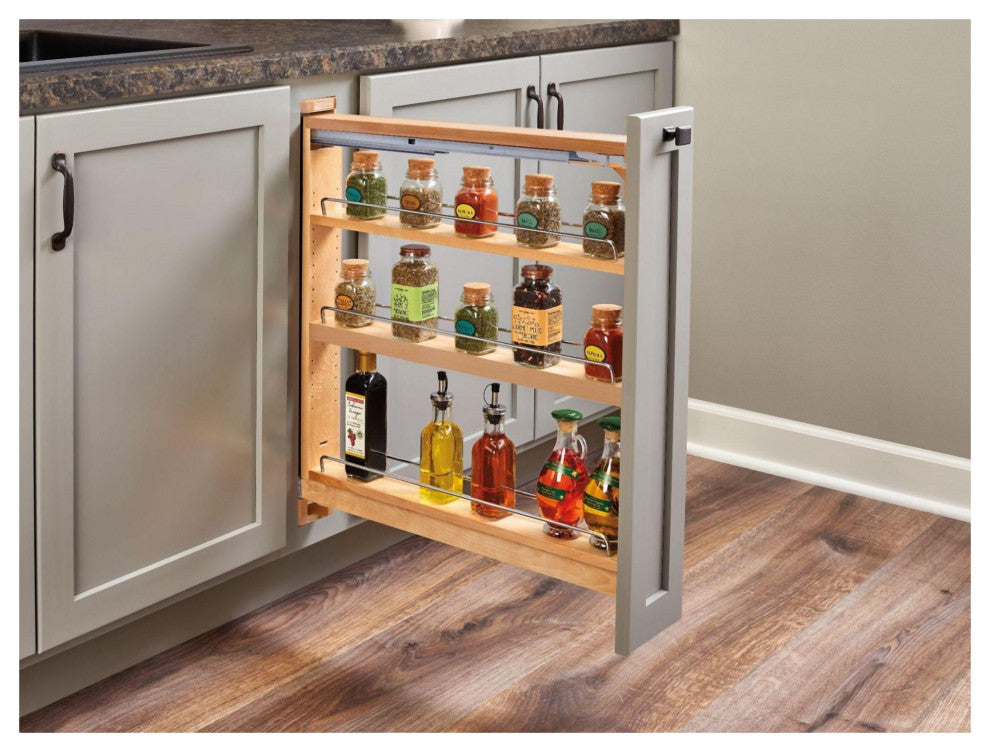 Rev-A-Shelf 438-BCSC-3C Wood Classics Soft Close Top Slide 3" - Maple