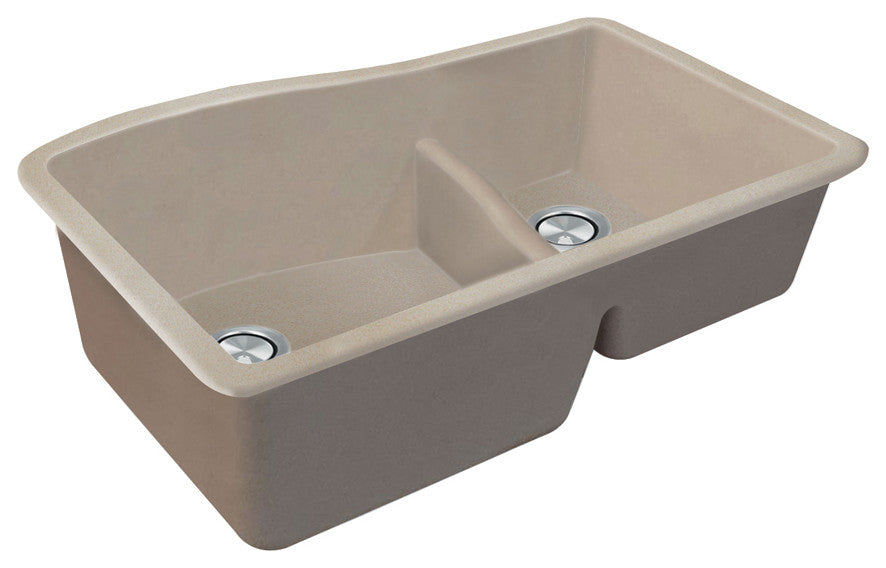 Transolid Aversa SilQ Granite 32-in. Undermount Kitchen Sink within Cafe Latte