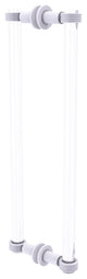 Clearview 18" Back to Back Groovy Accent Shower Door Pull, Matte White