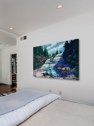 "Gooseberry Falls" Painting Print on Wrapped Canvas