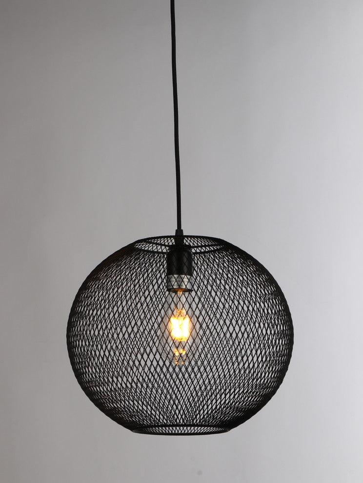 Esporre 1 Light Pendant, Black, 14"x14"