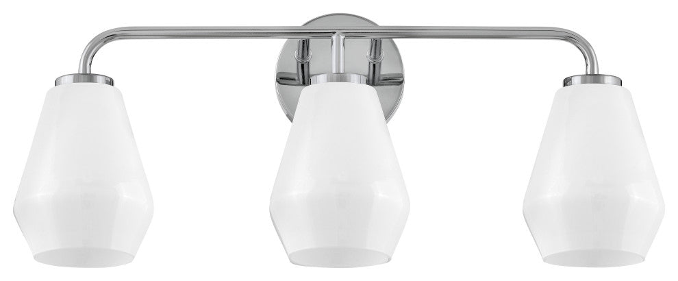 Lark Gio 24" Three-Light Bath Vanity Fixture, Chrome