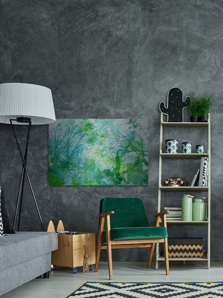 "Tavern Green" Painting Print on Brushed Aluminum, 60"x40"