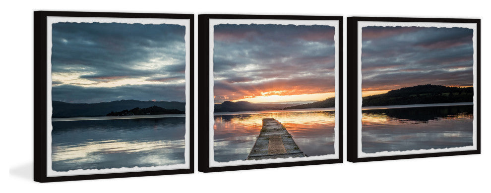 Chasing That Sunset Triptych, Set of 3, 18x18 Panels