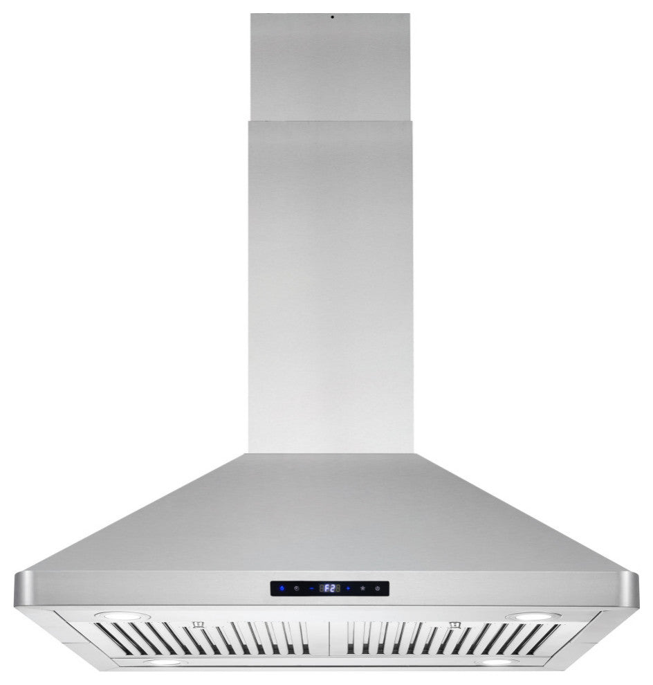 2-Piece Kitchen, 30" Gas Range and 30" Island Range Hood