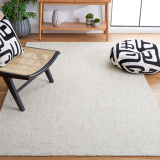 Safavieh Micro-Loop Mlp537F Geometric Rug, Light Gray and Ivory, 8'0"x10'0"