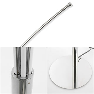 Minimalist Metal 5-Branch Arc Dimmable Integrated LED Floor Lamp, Remote Control