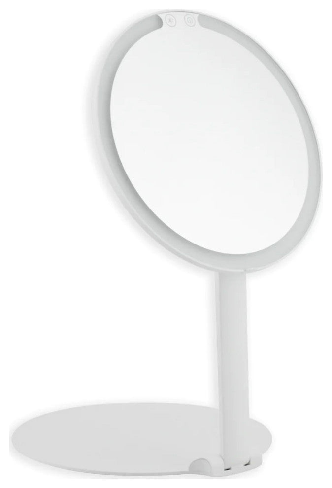 Ayla Slim Tri-Tone LED Makeup Mirror, White