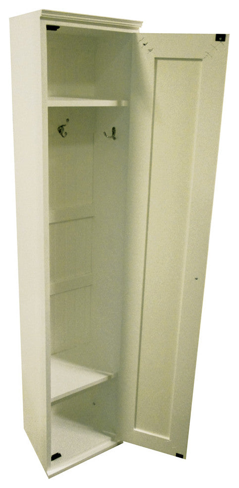 Entryway Locker Cabinet, Cream