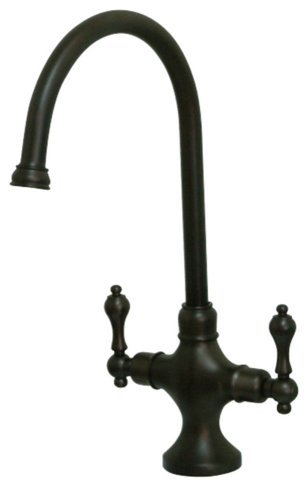 Kingston Brass Two-Handle Kitchen Faucet, Oil Rubbed Bronze