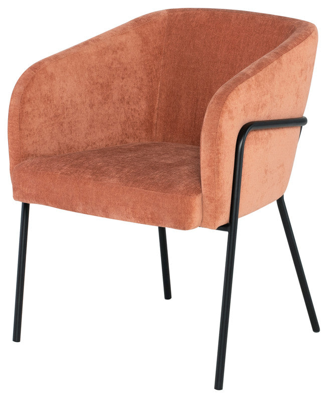 Estella Nectarine Fabric Dining Chair