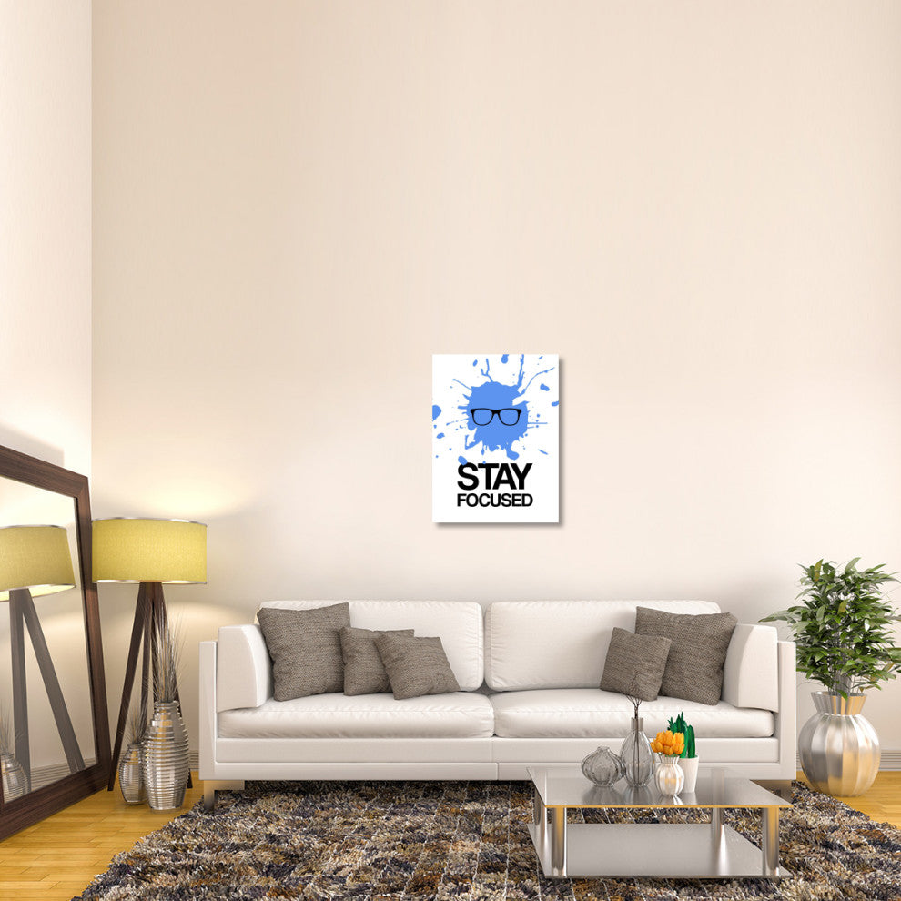 "Stay Focused Splatter Poster 2" Fine Art Print