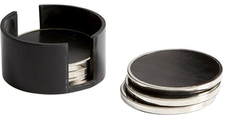 Cyan Jameson Coasters 09791, Nickel and Black