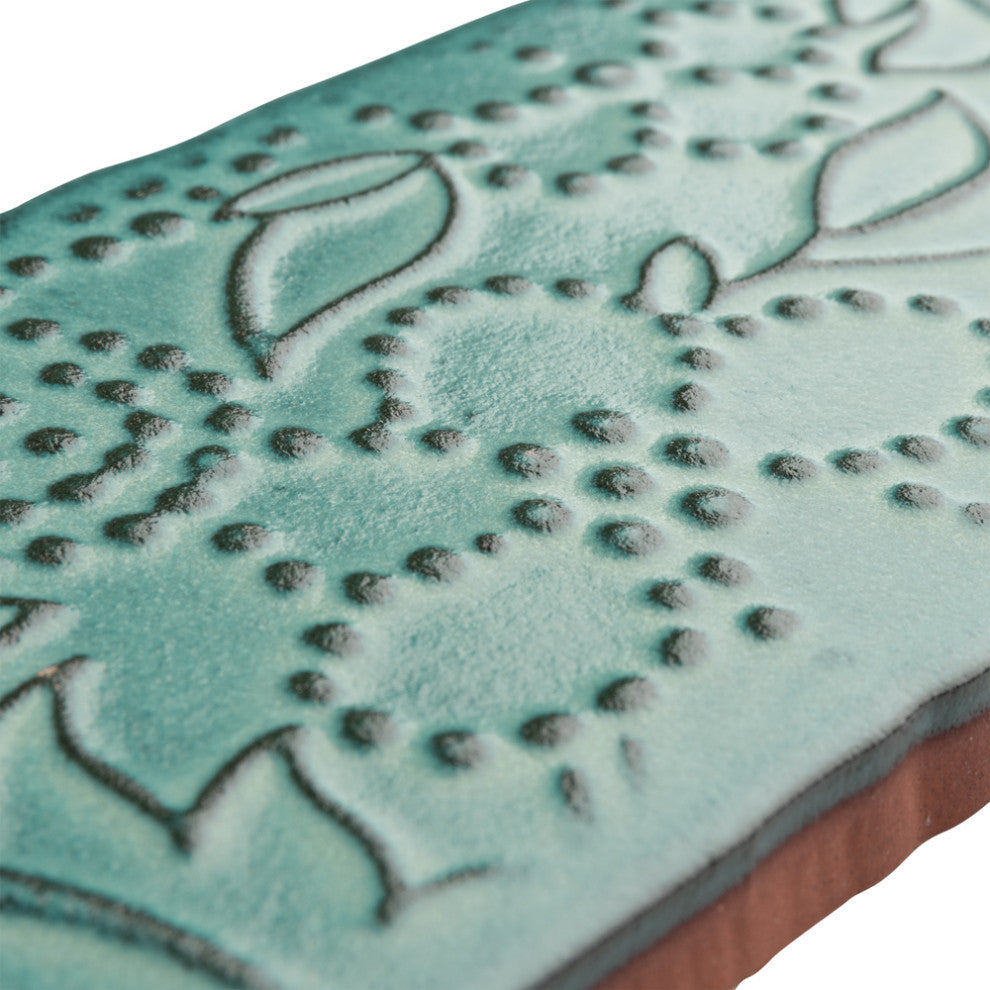 Antic Feelings Ceramic Subway Wall Tile, Lava Verde