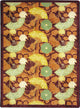 Kaleidoscope Rug, Pacific Rim, Rust, 3'10"x5'4"