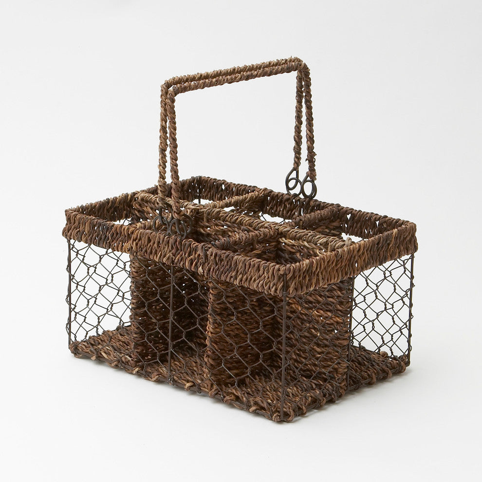 Abaca 6-Section Caddy