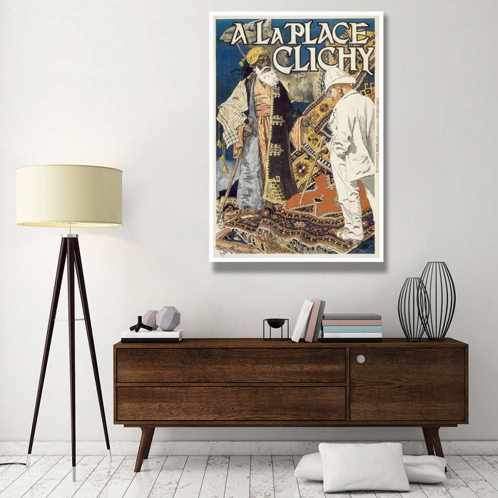 "A la Place Clichy" Digital Paper Print by Eugene Samuel Grasset, 42"x62"