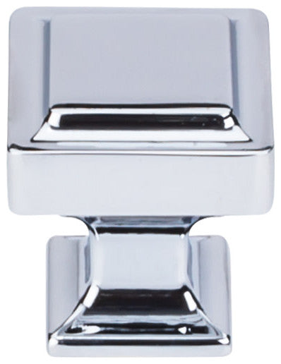 Top Knobs TK701 Transcend 1-1/8 Inch Square Cabinet Knob - Polished Chrome