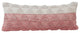 Textured Pyramids Color Block Cotton Throw Pillow, Pink, 14"x36"